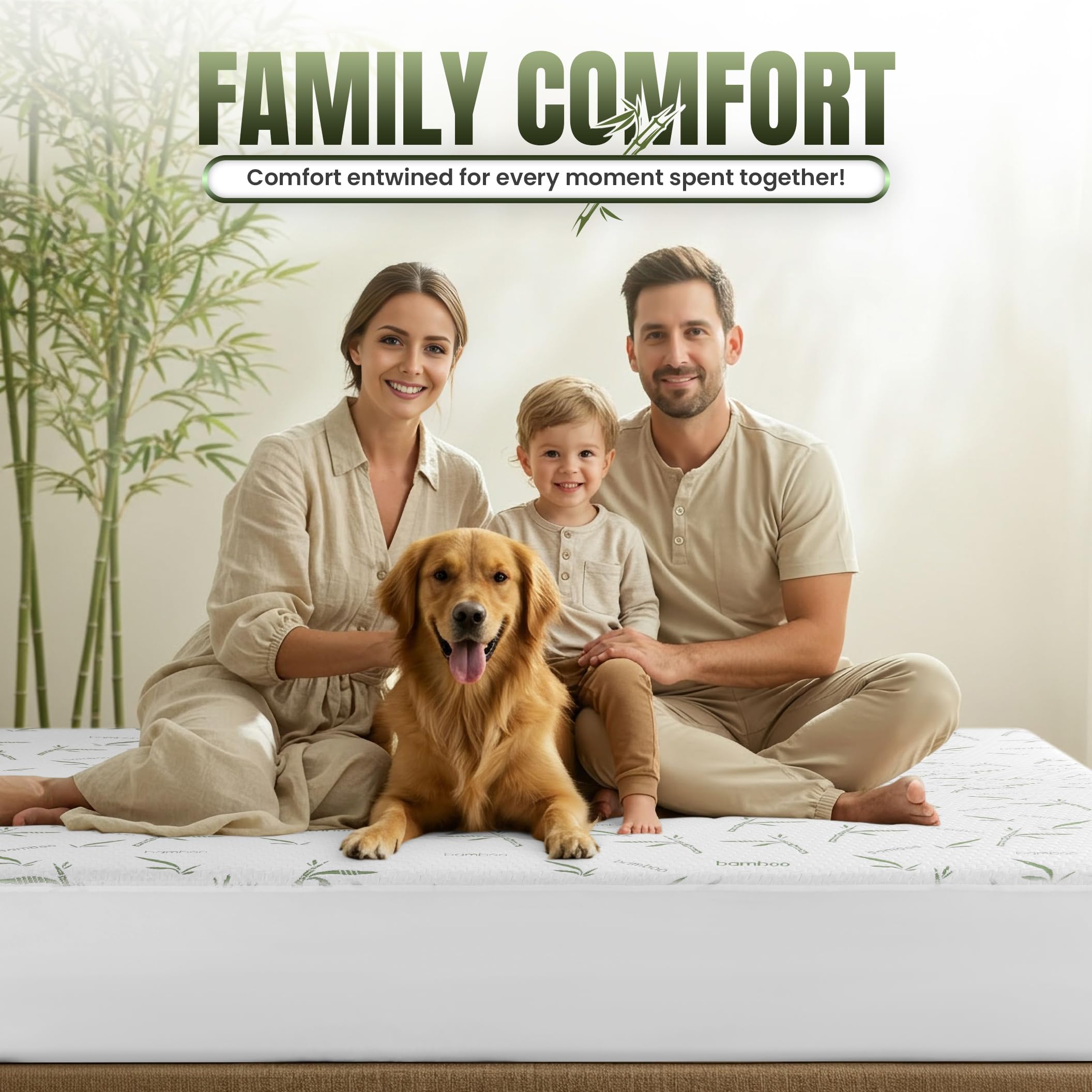 Utopia Bedding Waterproof Mattress Protector Full/Double Size, Bamboo Viscose Mattress Cover 200 GSM, Fits 15 Inches Deep, Breathable, Fitted Style with Stretchable Pockets 🍁 All In One Marketplace Canada