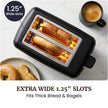 Elite Gourmet 2-Slice Cool Touch Toaster – 6 Browning Levels, Extra Wide 1.25” Slots for Bagels & Thick Bread, Cancel Function, Compact, ETL Certified, Black 🍁 All In One Marketplace Canada