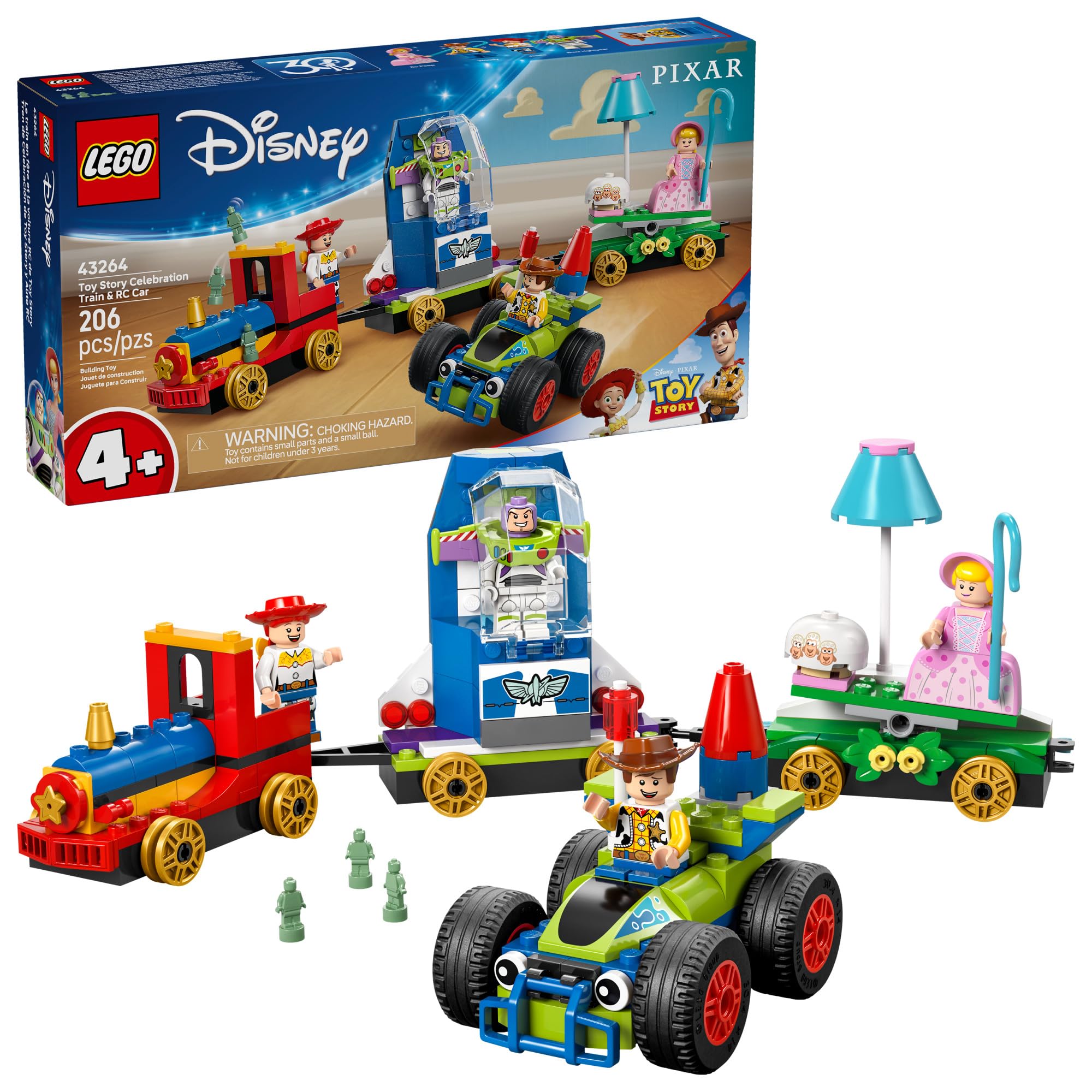 LEGO Disney and Pixar’s Toy Story Celebration Train & RC Car Toddler Toy - Sensory and Pretend Play Building Toy for Preschool Boys and Girls, Ages 4+ - Disney Gift Idea for Birthdays - 43264 🍁 All In One Marketplace Canada