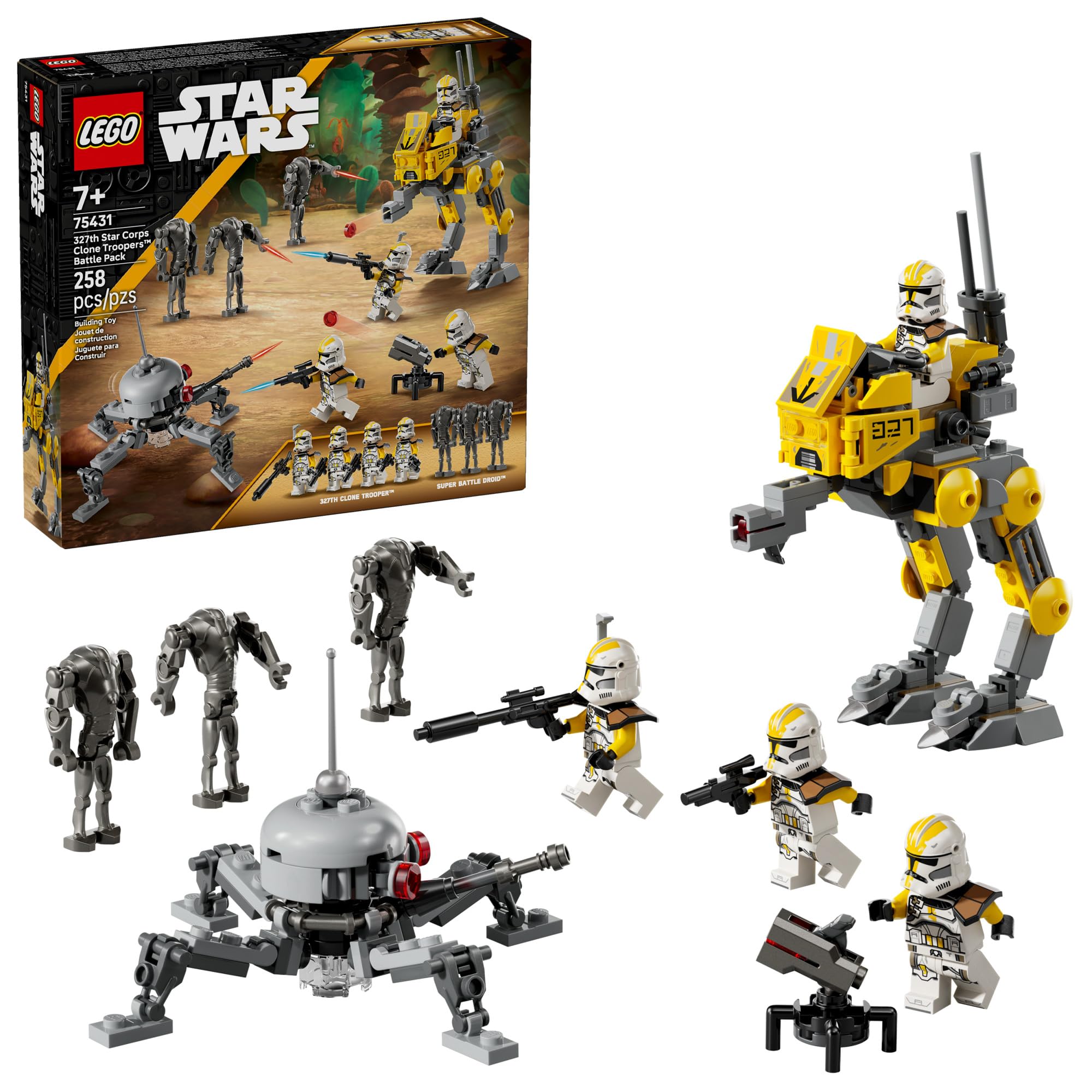 LEGO Star Wars 327th Star Corps Clone Troopers Battle Pack Building Toy - Pretend Play Set for Boys & Girls, Ages 7+ - Collectible Model Kit & Kids Room Decor - Gift Idea for Birthdays - 75431 🍁 All In One Marketplace Canada