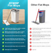 JOYMOOP Mop and Bucket with Wringer Set, Hands Free Flat Floor Mop and Bucket, with 5 Washable Microfiber Pads, Wet and Dry Use, Floor Cleaning System 🍁 All In One Marketplace Canada