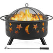 Yaheetech 30in Fire Pits with Poker & Spark Screen Deep Large Fire Bowl 🍁 All In One Marketplace Canada