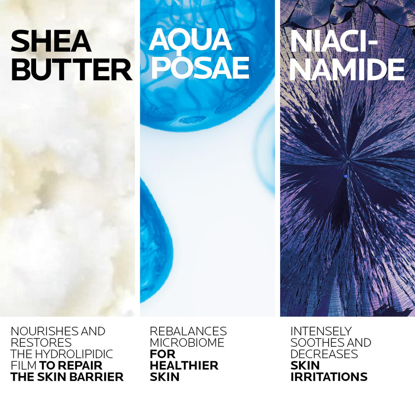 La Roche-Posay Body Wash, Lipikar Syndet AP+ Anti-Itch Body Wash For Eczema-prone Skin with Shea Butter & Niacinamide, Fragrance Free, Suitable for Sensitive Skin, 400ml 🍁 All In One Marketplace Canada