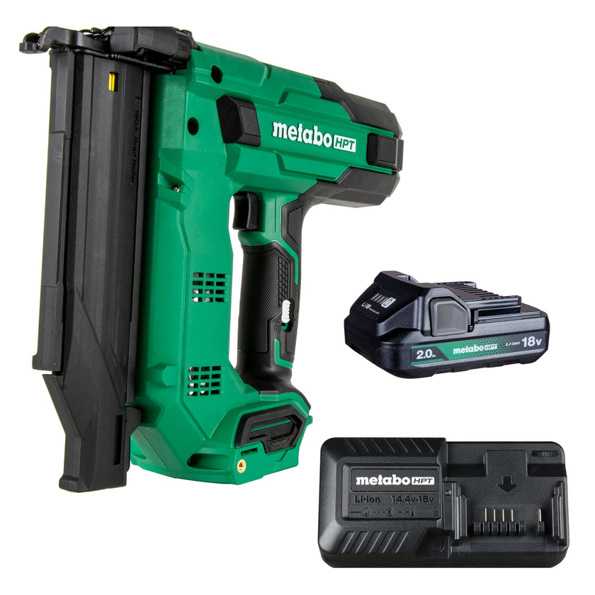 Metabo HPT 18V MultiVolt™ 18-Ga Compact Cordless Brad Nailer Kit, Includes 1-18V 2.0 Ah Battery, NT1850DGM 🍁 All In One Marketplace Canada