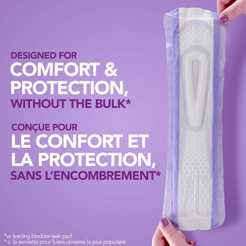 Poise Ultra Thin Incontinence Pads & Postpartum Incontinence Pads, 5 Drop Maximum Absorbency, Long Length, 60 Count 🍁 All In One Marketplace Canada