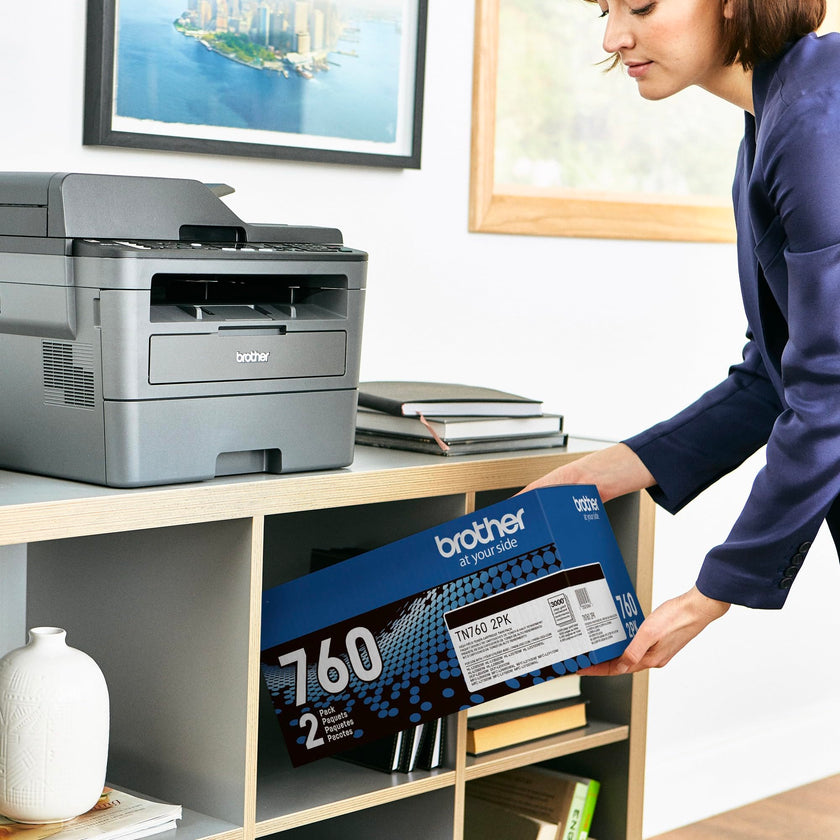 Brother Original TN760 High-Yield Black Toner Cartridge Value Pack (2), Higher Yield for Value, Original Toner Replacement cartridges,for Brother Laser Printers HL-L2395DW, DCP-L2550DW and More 🍁 All In One Marketplace Canada