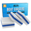 3PK Premium Boat Scuff Erasers, Boating Accessories for Cleaning, Gift for Pontoon, Fishing, Jon Boats, Decks, Vinyl and Hull Cleaner, Gadgets for Men and Women 🍁 All In One Marketplace Canada