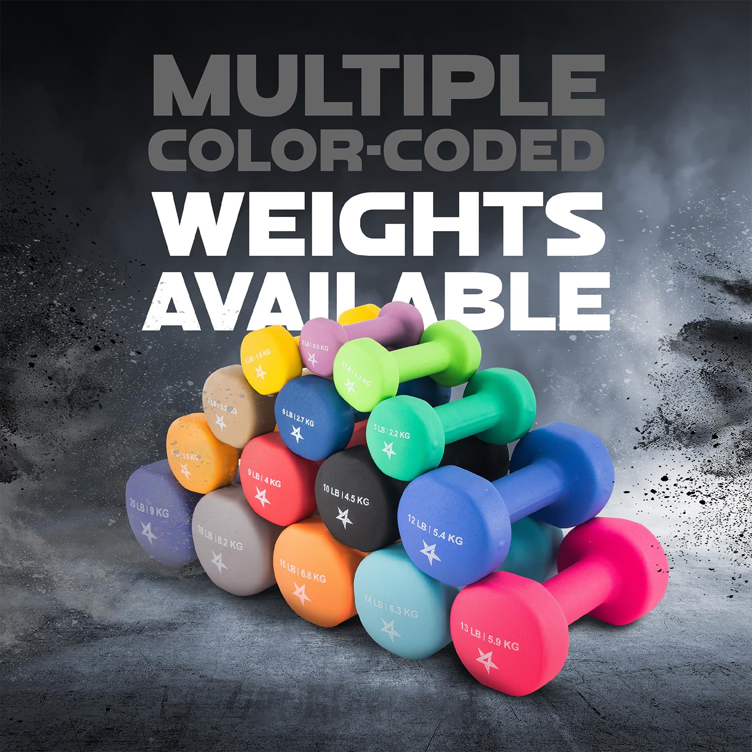 Yes4All Dumbbell Neoprene, poids et haltere, Weight set, hand weights for women, dumbbells pair, free weights (Black - 10lbs) 🍁 All In One Marketplace Canada