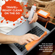 WHOOSH! Screen Shine Duo – Safe & Streak Free Electronics Cleaner for TV, OLED, MacBook, Laptop, Monitor and Car – Eyeglass Cleaner with 100ml + 8ml Bottles and 2 Microfiber Cloths 15x15 cm 🍁 All In One Marketplace Canada