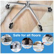Office Chair Caster Wheels Replacement Rubber Chair Casters (Set of 5), 3 Inch Heavy-Duty Office Chair casters for Hardwood Floors Carpet and Tile Floors Universal fit 🍁 All In One Marketplace Canada