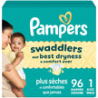 Pampers Swaddlers Diapers, Size S1, Absorbent, Keeps Baby Dry and Comfortable, Skin Safe Disposable Baby Diaper, 1 Pack (Count of 96) 🍁 All In One Marketplace Canada