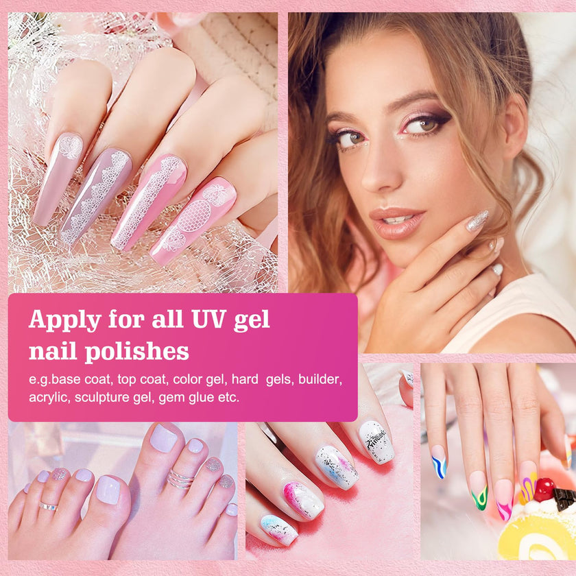 UV Nail Light, LKE Nail Dryer UV Light for Gel Nails with 3 Timers Professional UV LED Nail Lamp for Gel Nail Polish Kit Nail Art Tools Accessories in Home Use 🍁 All In One Marketplace Canada