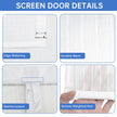White Magnetic Screen Door Fits Door Size 32x80in Screen Size 34x82in Heavy Duty Mesh Full Frame With Magic Tape 🍁 All In One Marketplace Canada