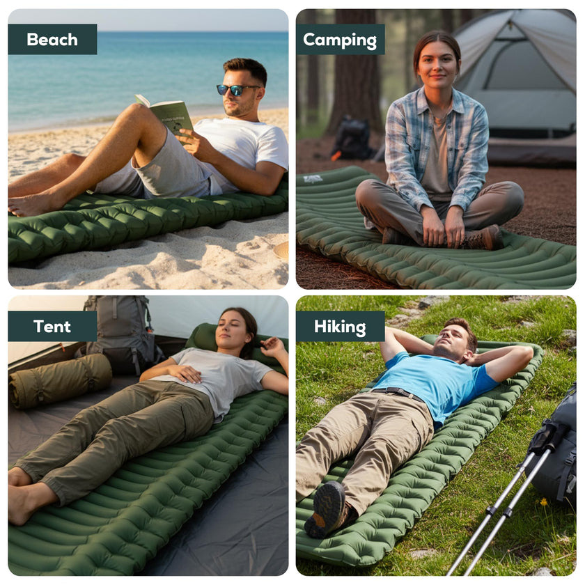 GEAR DOCTORS ® [500g] Ultralight Ether Camping Mattress Sleeping pad air Mattress Camping Sleeping pad Camp mat, matelas gonflable, Portable 🍁 All In One Marketplace Canada