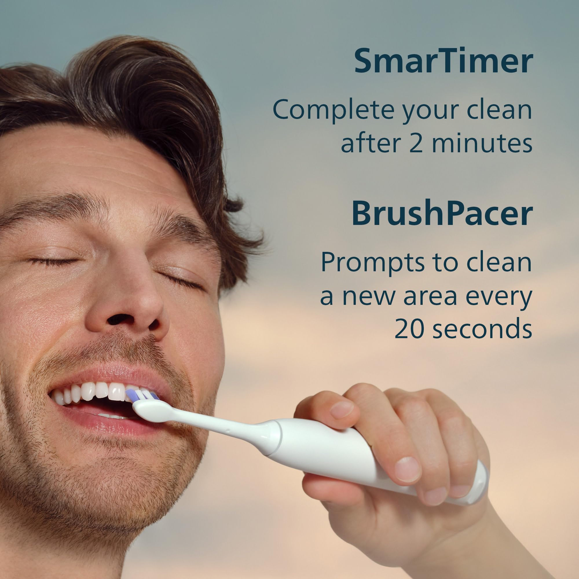 Philips Sonicare 6100 Series Electric Toothbrush - Next-Generation Sonicare Technology, Pressure Sensor, 6 Brushing Settings, SmarTimer, BrushPacer, 21-day Runtime, Travel Case, White, Model HX7400/05 🍁 All In One Marketplace Canada