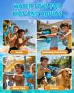 2 Pack Electric Water Gun for Kids Adults,Automatic Squirt Gun with LED Lights,High Capacity Leak-Proof Water Tank,Powerful Continuous Firing Water Blaster for Summer Outdoor Toys (Blue+Black) 🍁 All In One Marketplace Canada