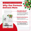 PlantVital Coenzyme Q10 - Made in Canada - 400mg (2 capsule per day) - CoQ10 Supplement - Support Cardiovascular Health - High-Potency - Helps Reduce Migraine Frequency - 45 Days Supply - 90 Capsules 🍁 All In One Marketplace Canada