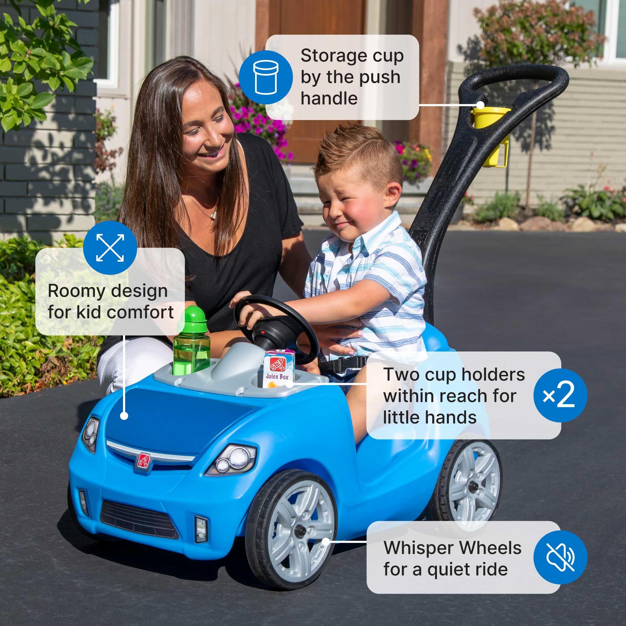 Step2 Whisper Ride II, Blue - 823000 🍁 All In One Marketplace Canada