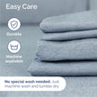 Queen Size 4 Piece Sheet Set - Comfy Breathable & Cooling Sheets - Hotel Luxury Bed Sheets for Women & Men - Deep Pockets, Easy-Fit, Soft & Wrinkle Free Sheets - Heathered Blue Oeko-Tex Bed Sheet Set 🍁 All In One Marketplace Canada