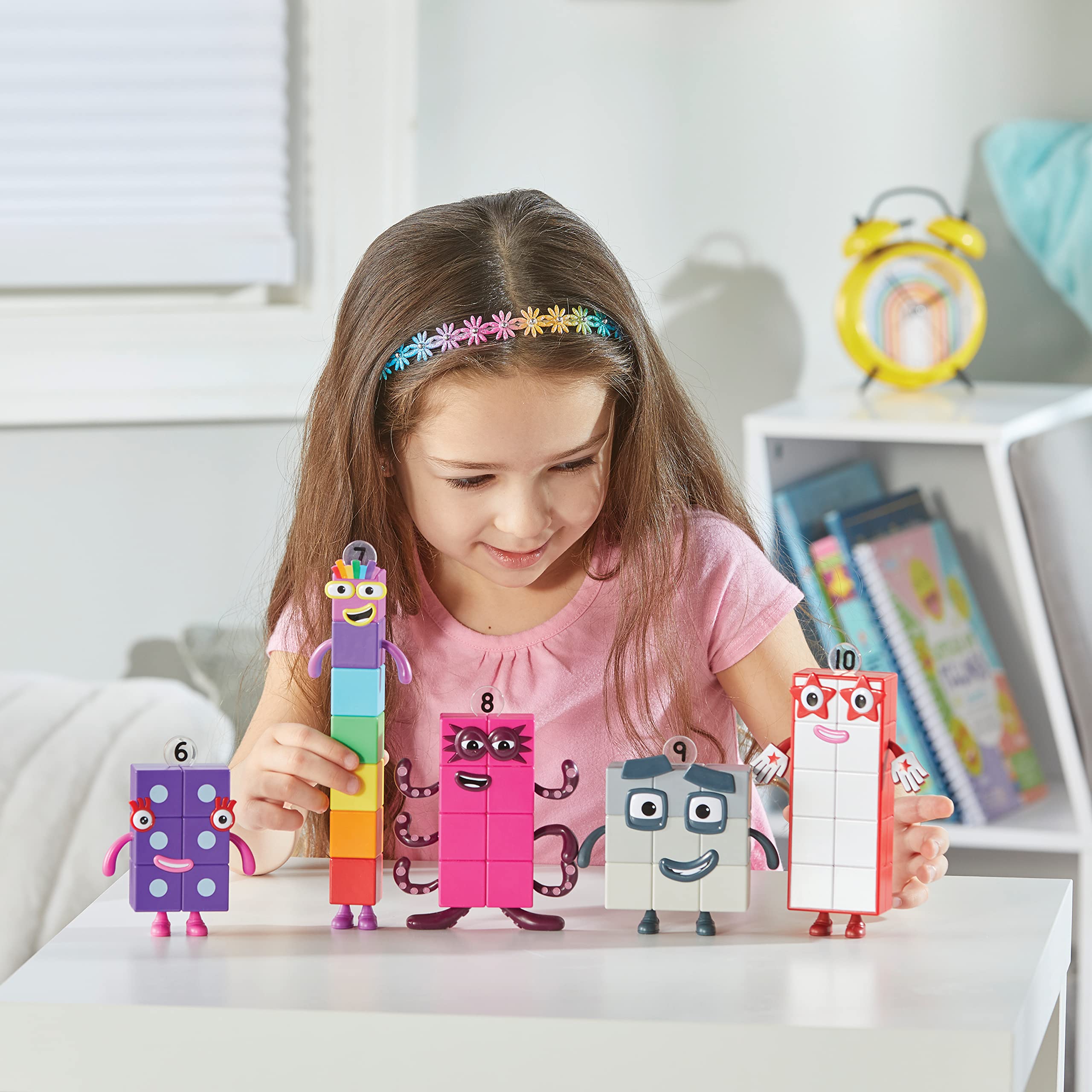 hand2mind Numberblocks Friends Six to Ten, Toy Figures Collectibles, Small Cartoon Figurines for Kids, Mini Action Figures, Character Figures, Play Figure Playsets, Imaginative Play Toys 🍁 All In One Marketplace Canada