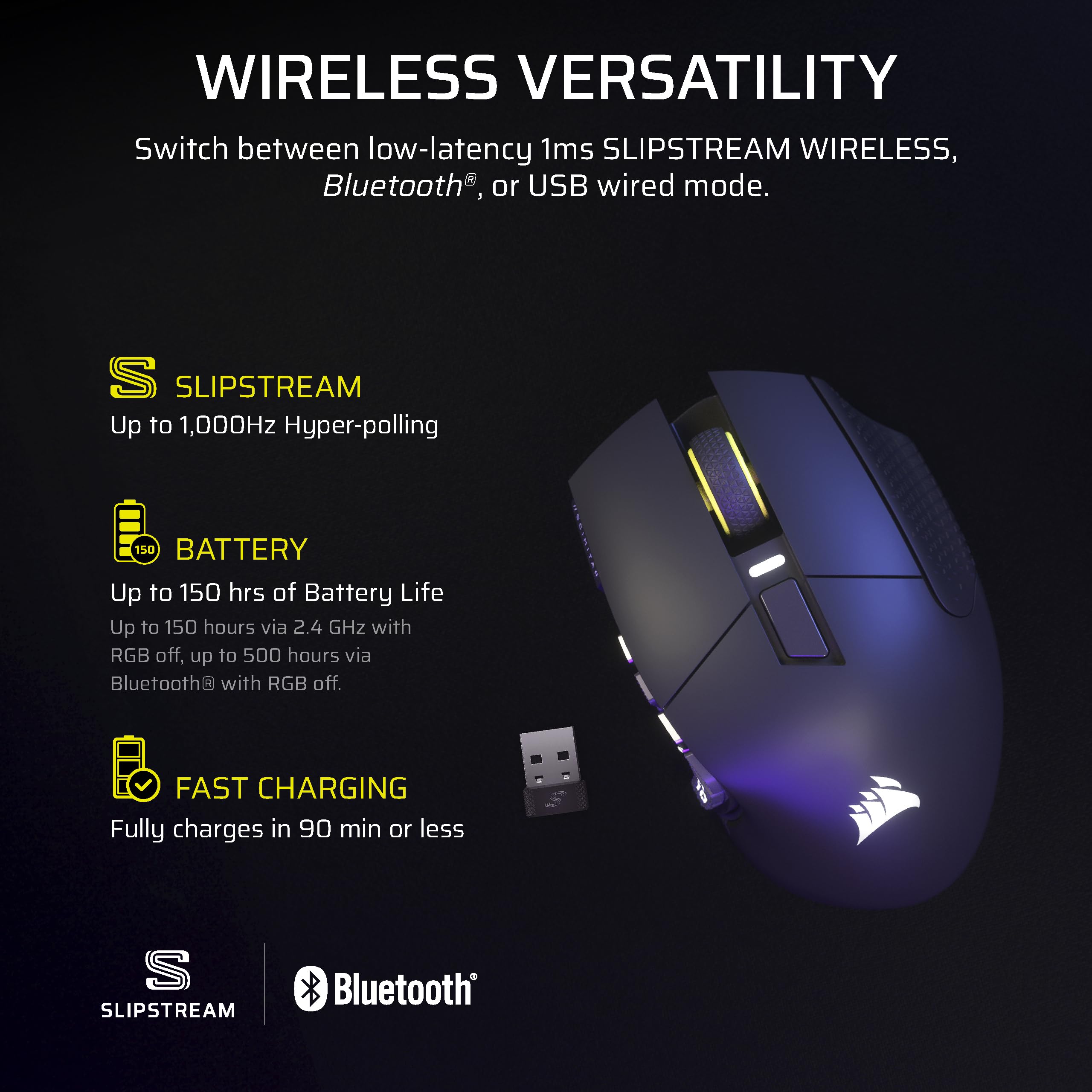 CORSAIR Scimitar Elite Wireless SE MMO PC Gaming Mouse – 33,000 DPI, 16 Programmable Buttons, Key Slider, Elgato Virtual Stream Deck, 1,000Hz Polling, Up to 150-Hour Battery – Gunmetal 🍁 All In One Marketplace Canada