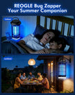 REOGLE 2-in-1 Bug Zapper Indoor Outdoor, 4000V Electric Mosquito Zapper with 365nm UV Light Trap & LED Night Light, Covers 2100 sq ft, Insect Fly Trapper Bug Light for Patio, Garage, Backyard, Porch 🍁 All In One Marketplace Canada