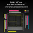 CORSAIR Frame 4000D RS ARGB Modular Mid-Tower ATX PC Case – High Airflow, 3X Pre-Installed RS ARGB Fans, InfiniRail™ Fan Mounting System, ASUS BTF, MSI Project Zero, Gigabyte Project Stealth – Black 🍁 All In One Marketplace Canada