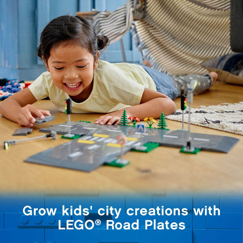 LEGO City Road Plates 60304 - Building Toy Set, Featuring Traffic Lights, Trees, Glow in The Dark Bricks, Combine with LEGO City Series Sets, Great Gift for Kids, Boys, and Girls Ages 5+ 🍁 All In One Marketplace Canada