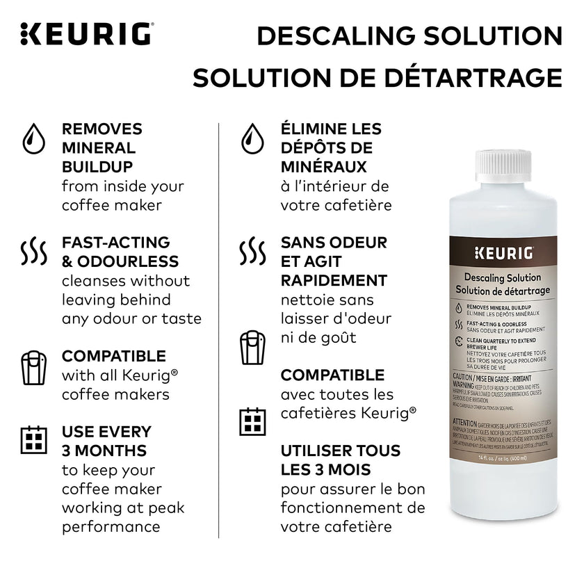 Keurig 3-Month Brewer Maintenance Kit, Includes Descaling Solution, Water Filter Cartridges & Rinse Pods, 7 Count 🍁 All In One Marketplace Canada
