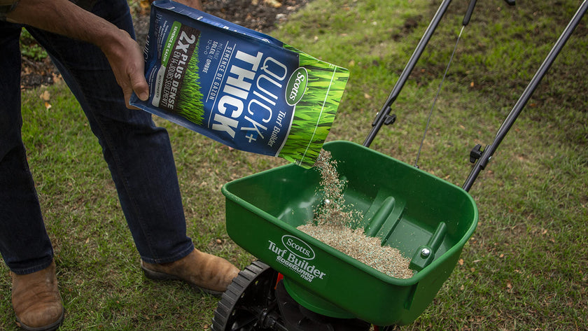Scotts Turf Builder Quick + Thick Grass Seed (Sun and Shade Mix), 2.8kg (403 sq Meters / 4,347 sq feet Coverage) | Grow a Thick, Green Lawn Fast. for Areas That Experience Sun & Shade 🍁 All In One Marketplace Canada
