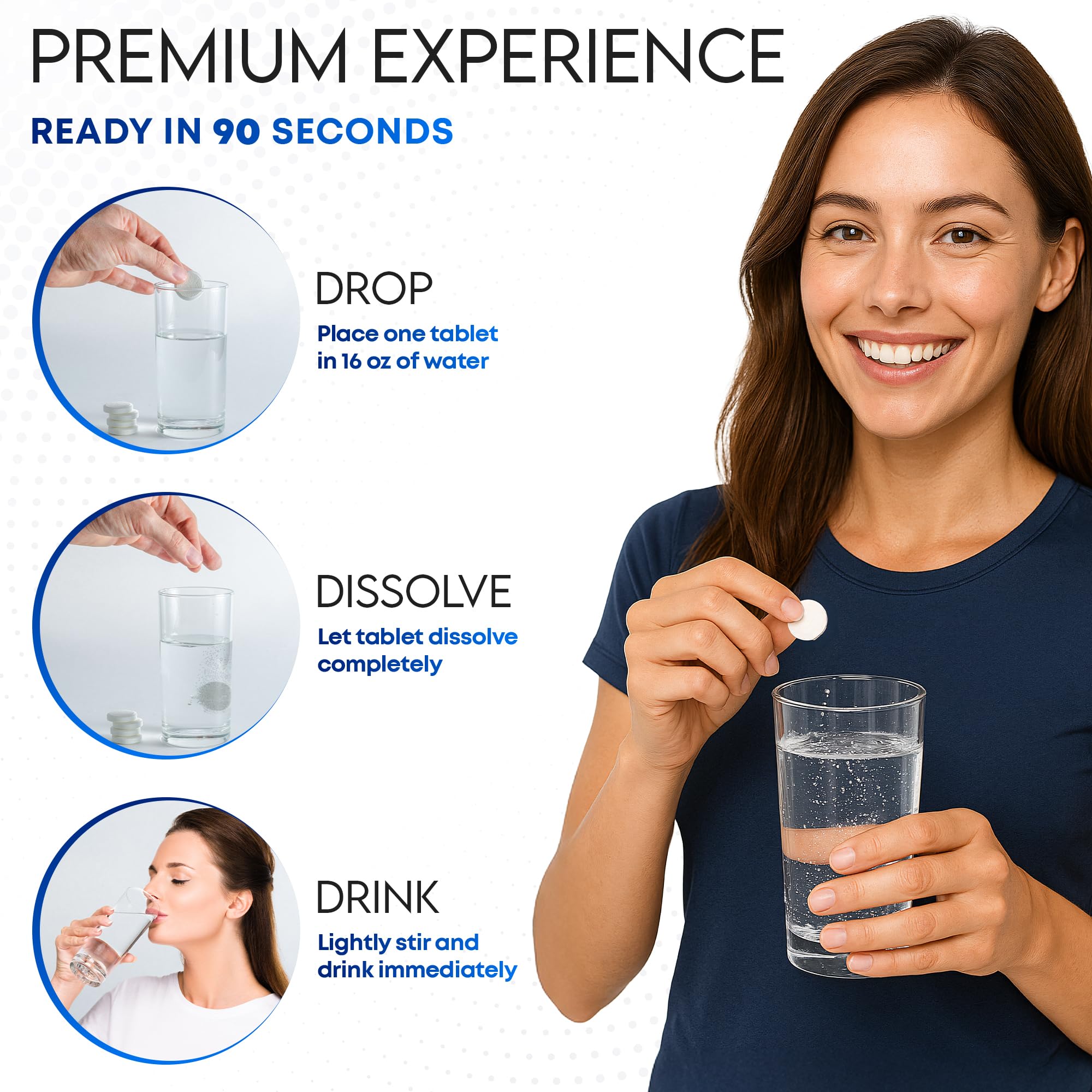 60 Ct Hydrogen Water Tablets – Magnesium Tablets for Energy, Hydration & Muscle Function –Support Recovery, Fatigue and Mental Clarity. Lab Tested 🍁 All In One Marketplace Canada