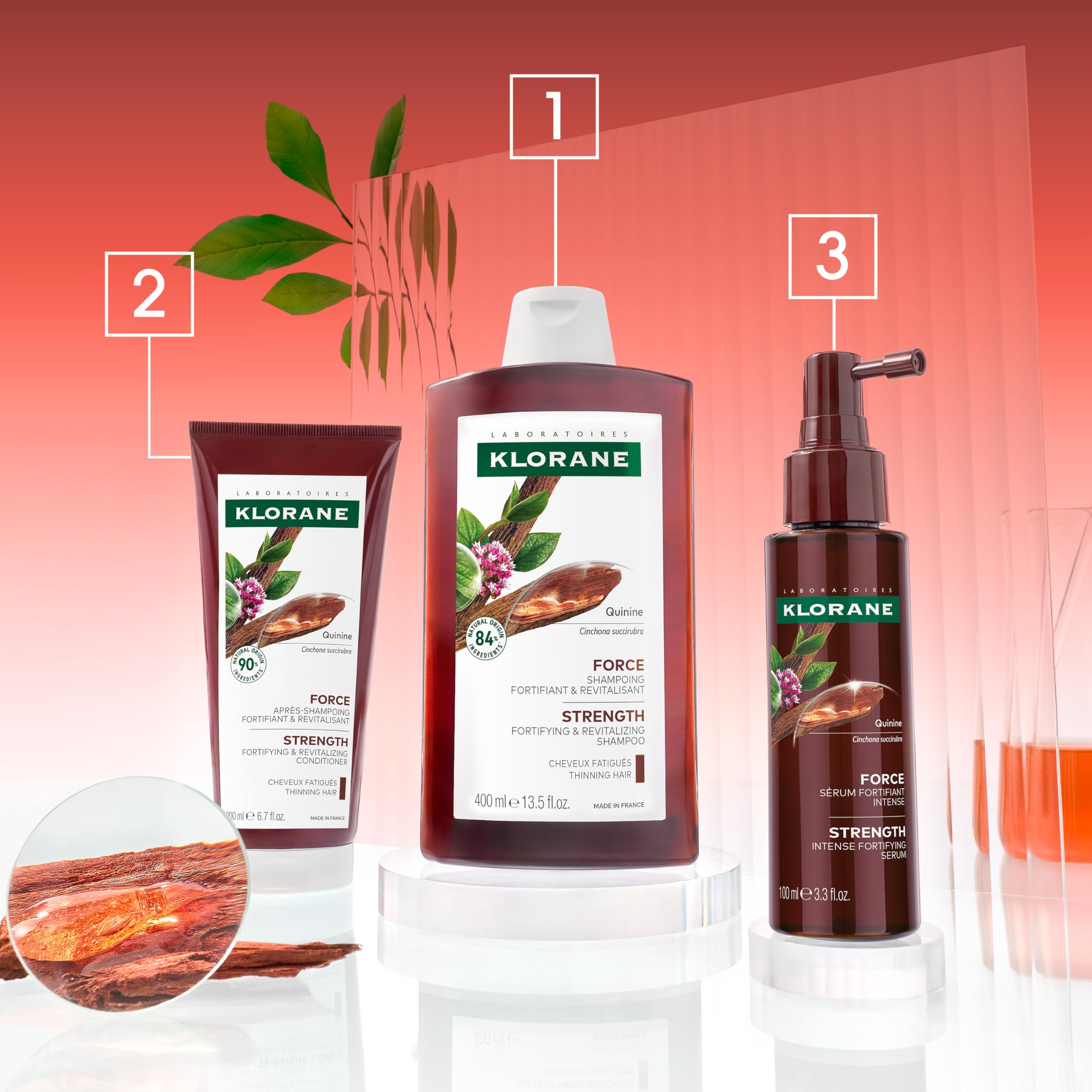 Klorane quinine fortifying shampoo for thin, tired hair, 400ml 🍁 All In One Marketplace Canada