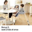 Ingenuity SmartClean Trio Elite 3-in-1 Convertible Baby High Chair, Toddler Chair, and Dining Booster Seat-Slate 🍁 All In One Marketplace Canada