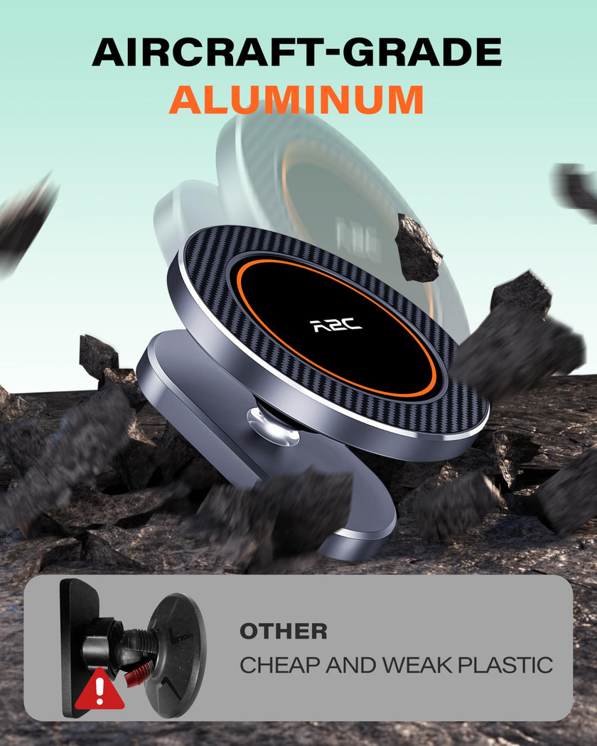 A2C Alloy Magnetic Golf Cart Phone Holder for MagSafe iPhone, Unique Golf Gifts for Men Golfers Dad Father, Gift for Him Husband, Accessories Essentials Gadgets Fits EZGO, Club Car, Yamaha 🍁 All In One Marketplace Canada