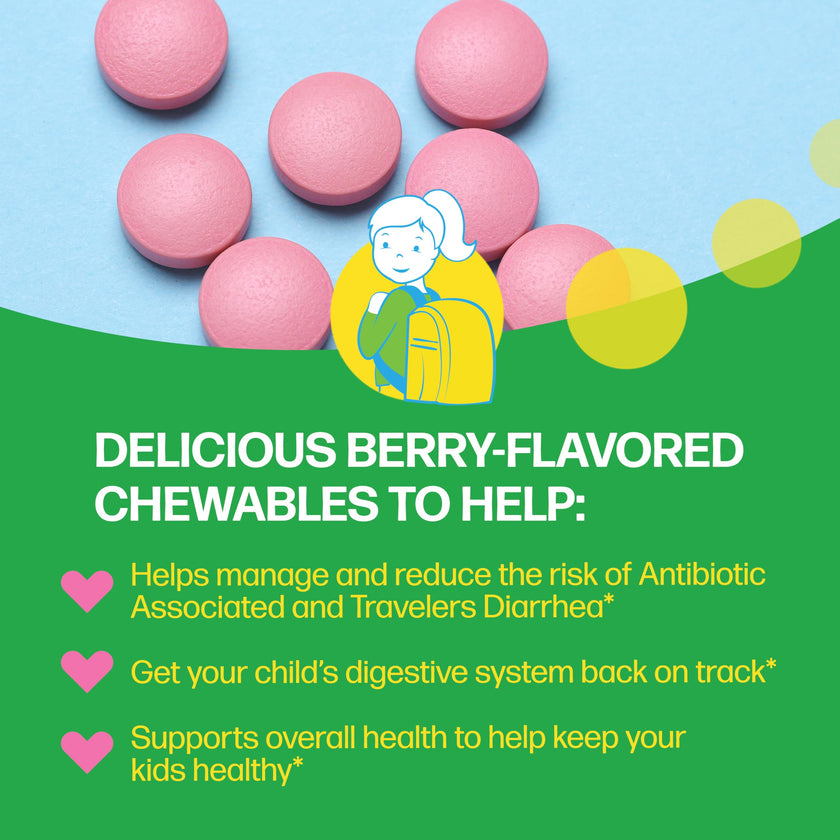 Culturelle Kids Daily Probiotic Chewable for Kids|With 100% Naturally Sourced Lactobacillus GG Strain|Most Clinically Studied Probiotic|Pediatrician Recommended|Berry Flavor|30 Count Chews 🍁 All In One Marketplace Canada