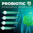 Probiotics Women & Men - 60 Billion CFU Probiotic + Prebiotics | Delayed Release Capsules Survive Stomach Acid for Max Potency | Digestive & Immune Support | Bloating & Gas Relief | Shelf Stable Lactobacillus Strains | Canadian Made, 3rd Party Tested