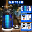 ZENLEA Bug Zapper Outdoor with LED Light, Bug Zapper Indoor, 4200V Mosquito Zapper Outdoor,Waterproof Mosquito Killer, Electric Fly Zapper Fly Traps for Camping Backyard Patio Garden, Plug-in 🍁 All In One Marketplace Canada
