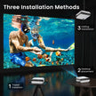HAPPRUN Native 1080P Bluetooth Projector, Full HD Portable Outdoor Movie Projector with Built-in Speaker, Compatible with Smartphone, HDMI, USB, AV, Fire Stick, PS5 for Home, Bedroom, Outdoor Use 🍁 All In One Marketplace Canada