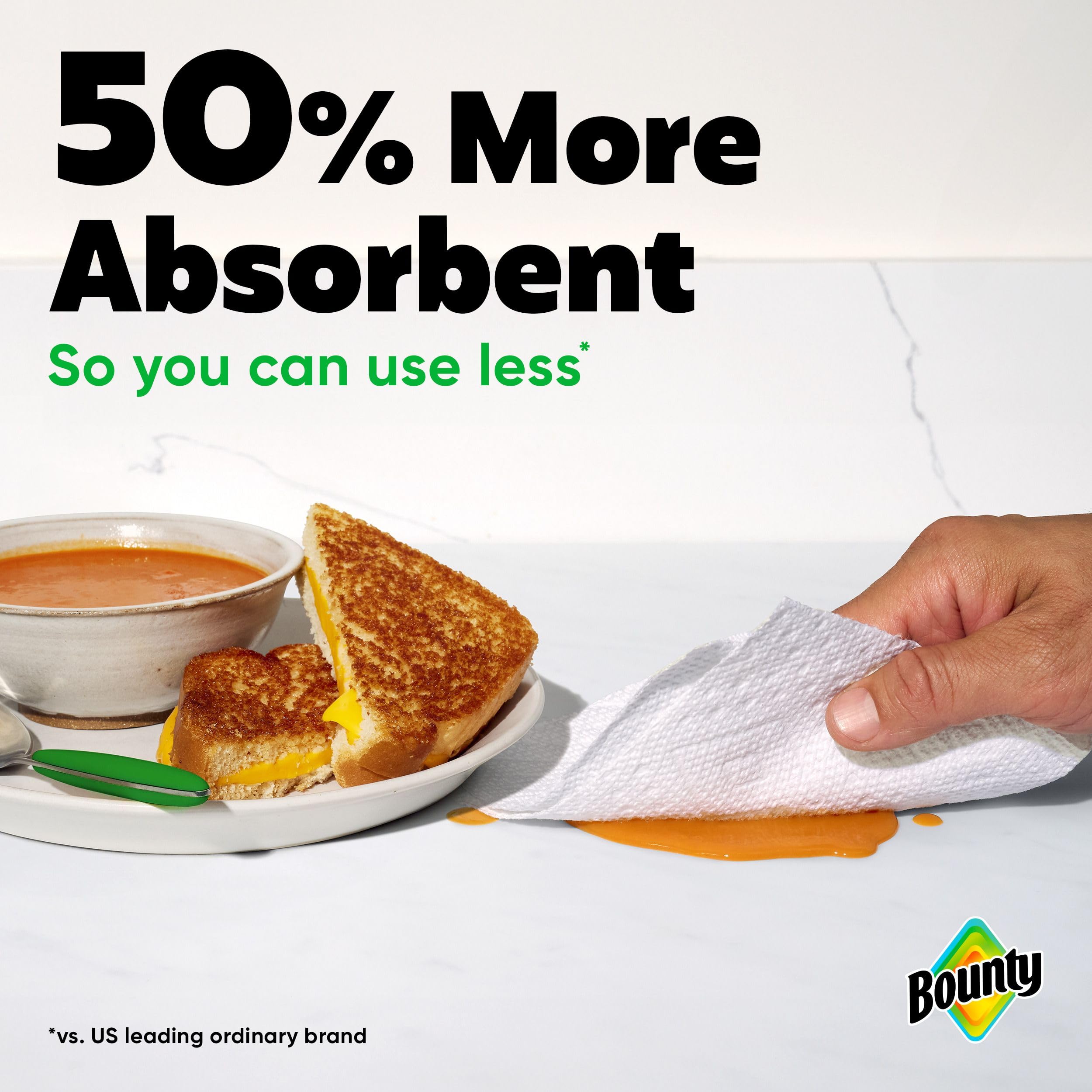 Bounty Paper Towels Select-A-Size White, 12 Double Rolls = 24 Regular Rolls 🍁 All In One Marketplace Canada