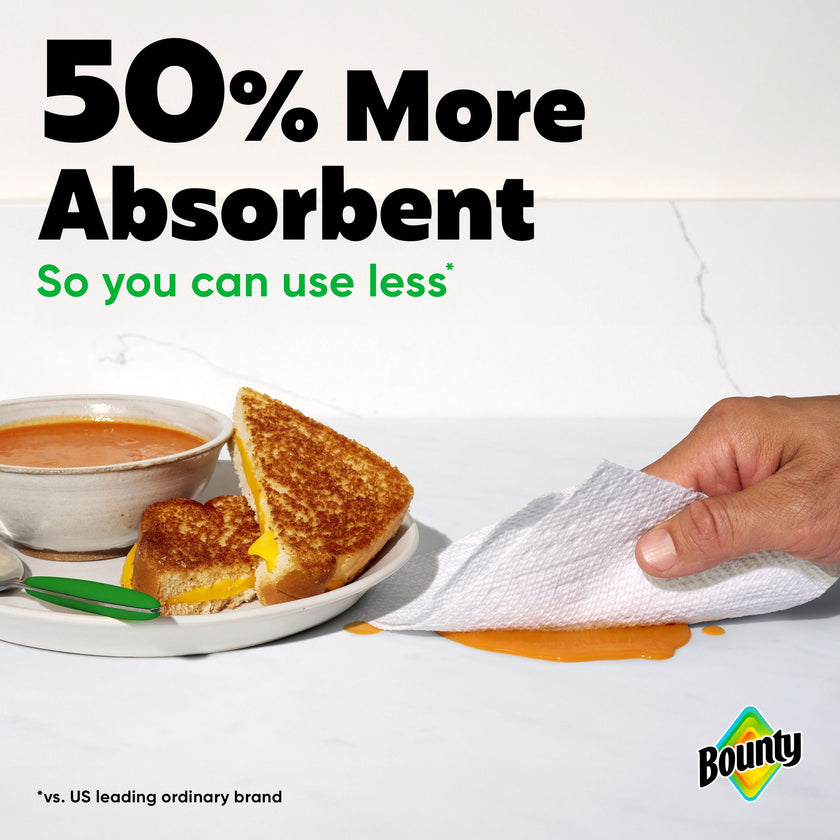 Bounty Paper Towels Select-A-Size White, 12 Double Rolls = 24 Regular Rolls 🍁 All In One Marketplace Canada