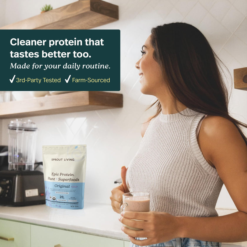 Sprout Living Epic Protein Powder Original 1 lb, original, 1-pound 🍁 All In One Marketplace Canada