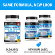 Fish Oil Omega 3 EPA & DHA 2250 mg | Burpless Lemon Flavor Triple Strength Supplement with Fatty Acids from Wild Icelandic Fish | Supports Joint, Eyes, Brain & Skin Health | Non GMO | 90 Softgels 🍁 All In One Marketplace Canada