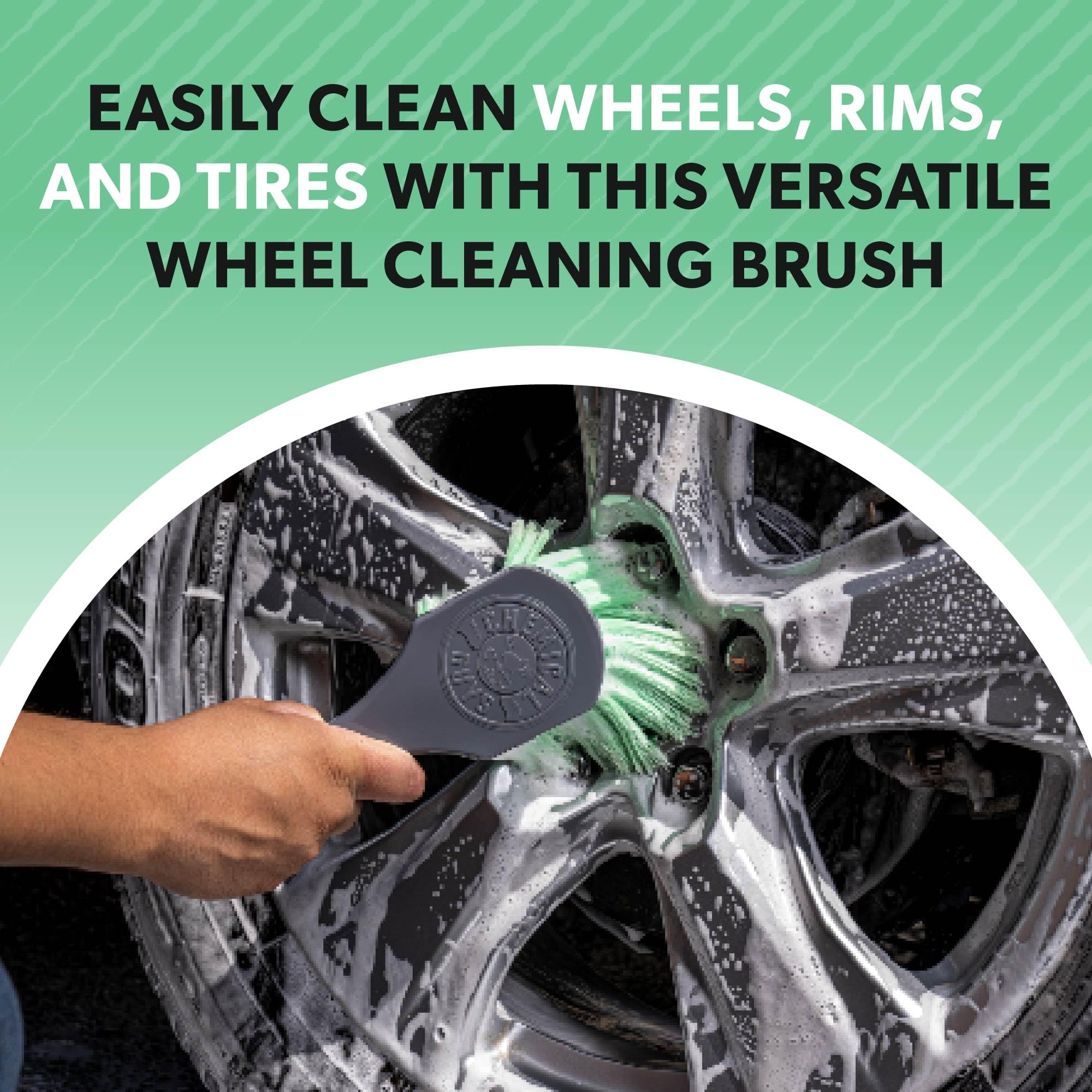 Chemical Guys Wheelie All Exterior Surface and Wheel Brush (Safe for Cars, Trucks, SUVs, RVs, Motorcycles, & More) Green 🍁 All In One Marketplace Canada