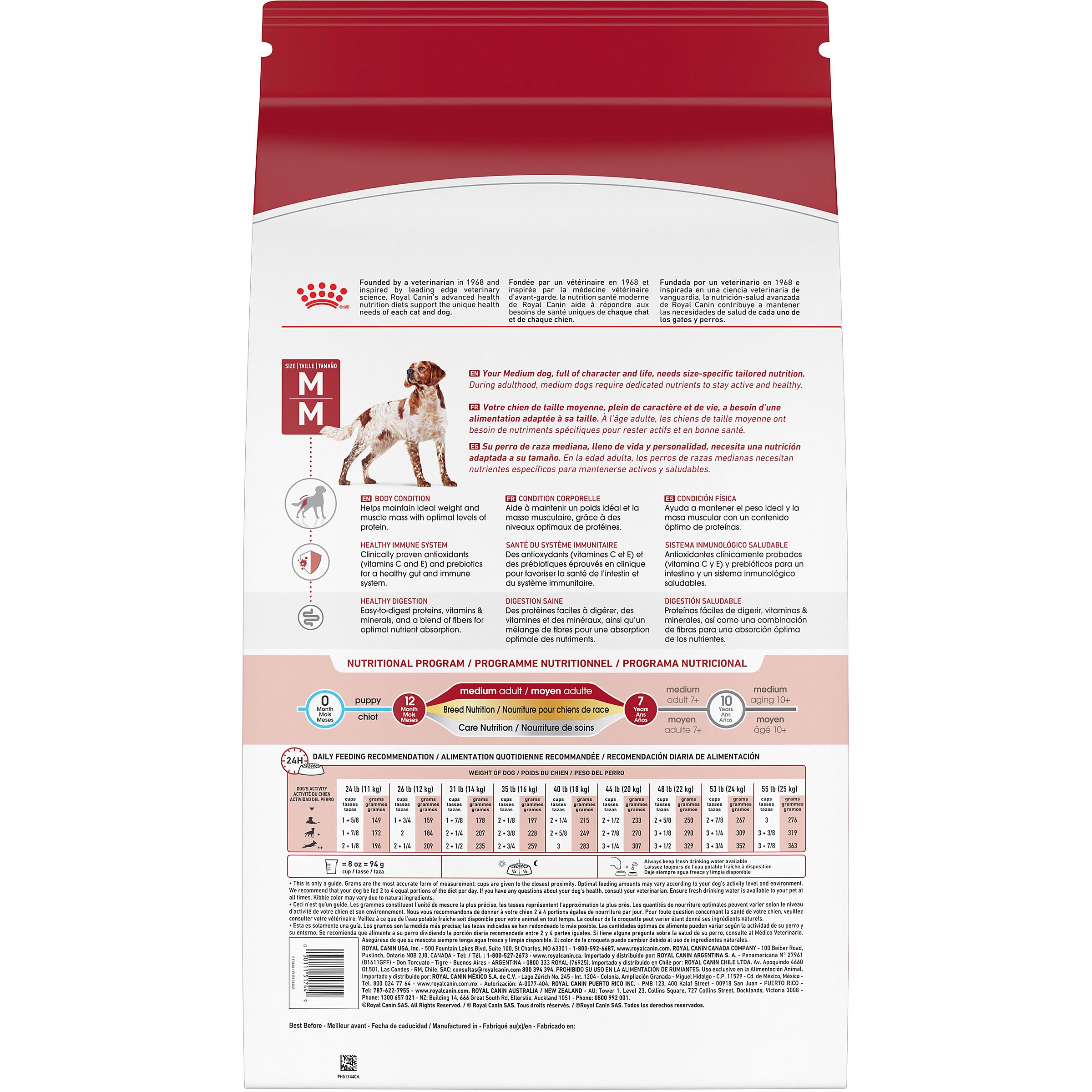 Royal Canin Medium Breed Adult Dry Dog Food, 30 lb Bag 🍁 All In One Marketplace Canada