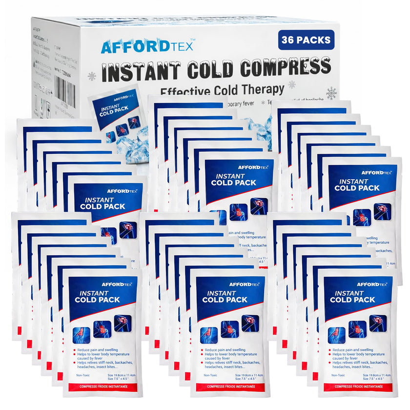 36 Instant cooler Ice pack- Ice packs Large (7.5 x 4.5 Inches) - Ready to use – Ideal for Injuries, Inflammation, Sprains, Strains,Pain relief 🍁 All In One Marketplace Canada