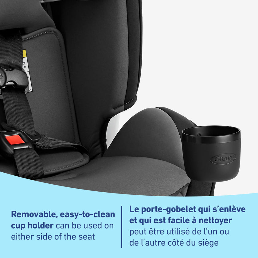 Graco SlimFit3 LX 3-in-1 Car Seat ft. Anti-Rebound Bar, Baby to Big Kid Car Seat, 2.2-45 kg (4-100 lb), Gotham 🍁 All In One Marketplace Canada
