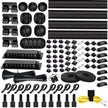 [313Pcs] Cable Management Kit, 67 Adhesive Cable Clips, Topavatop Desk Cord Organizer, 22 Reusable Cable Strap, 4 Cable Sleeve Split, 200 Nylon Cable Zip Ties with 20 Mounts for TV Office Home, Black 🍁 All In One Marketplace Canada