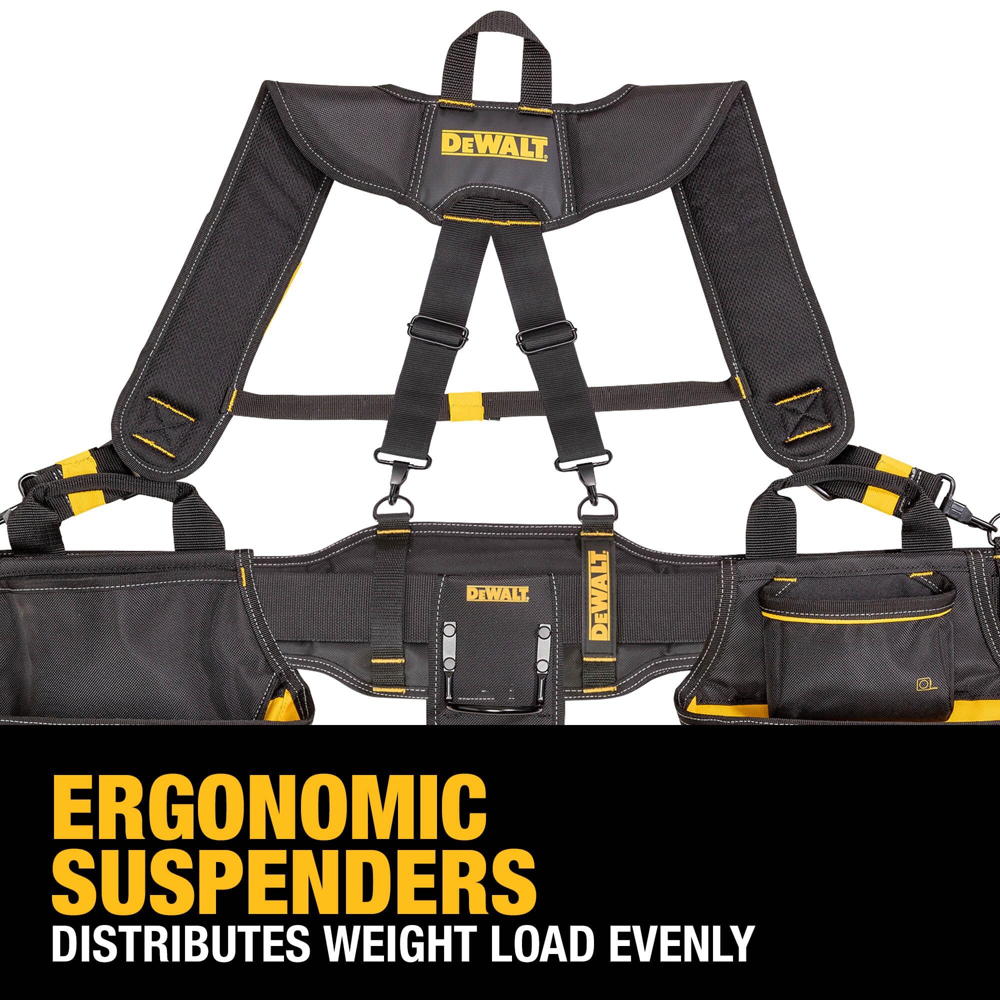 DEWALT Tool Rig Professional Tool Belt with Padded Suspenders, 25 Pockets, Durable Design, Adjustable (DWST540602) 🍁 All In One Marketplace Canada