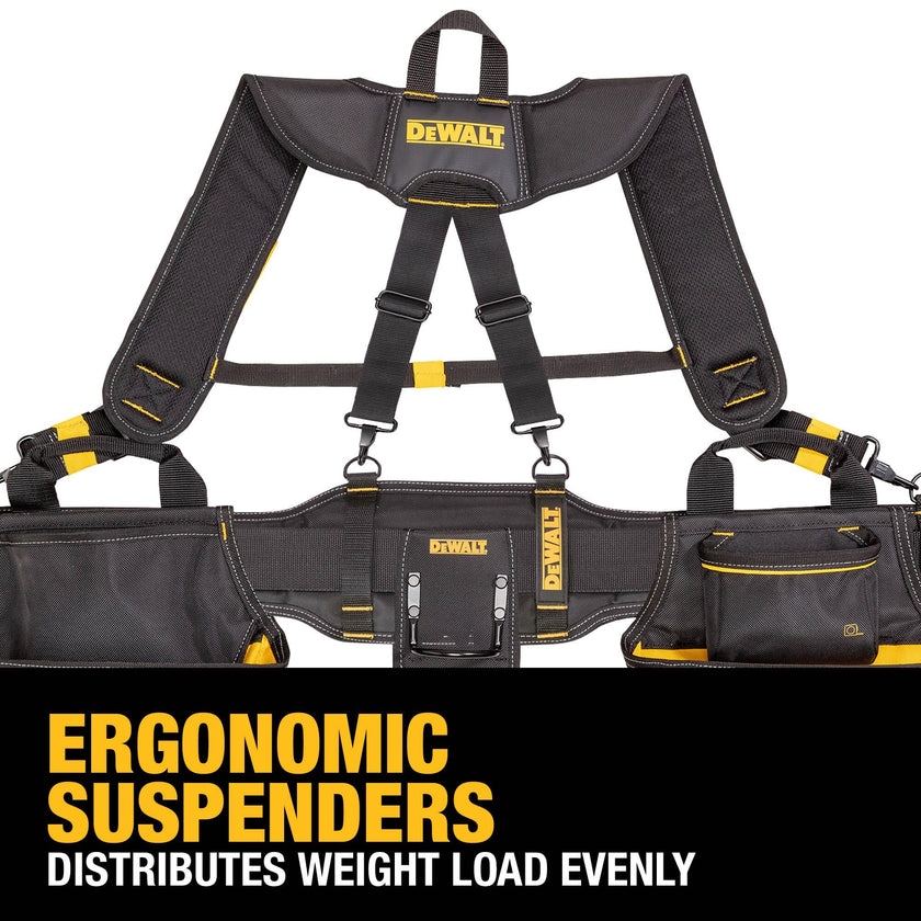 DEWALT Tool Rig Professional Tool Belt with Padded Suspenders, 25 Pockets, Durable Design, Adjustable (DWST540602) 🍁 All In One Marketplace Canada