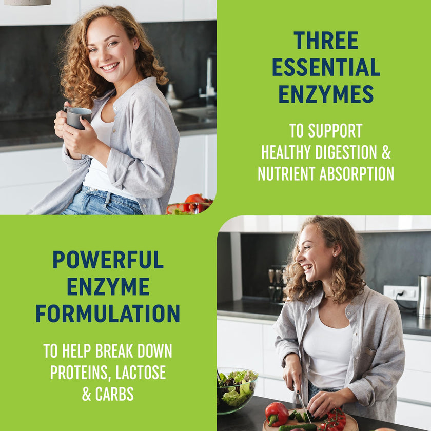 Digestive Enzymes 280MG for Digestive Health & Bloating Relief for Women & Men | Triple Digestive Enzyme Blend to Break Down Carbs & Fats, Anti Bloating Supplement for Women & Men | Vegetarian | 90ct 🍁 All In One Marketplace Canada